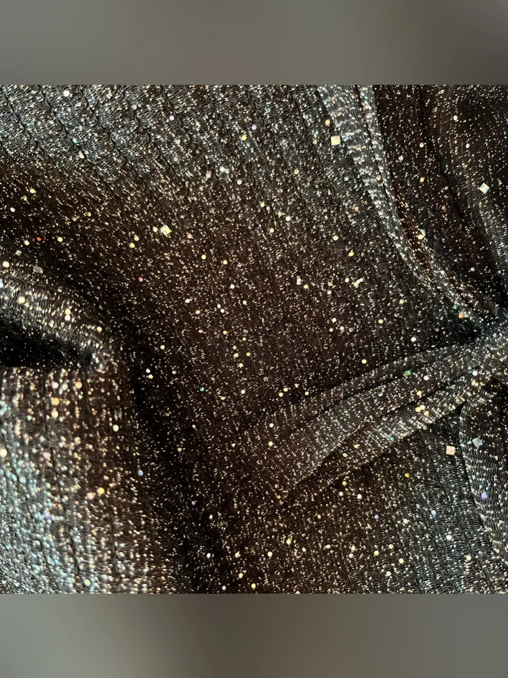 NWOT. Knitworks sparkly black dress.
